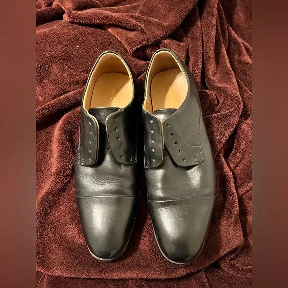 Aldo | Shoes | Nwot Aldo Mens Leather Dress Shoes Tie Size  display picture 1